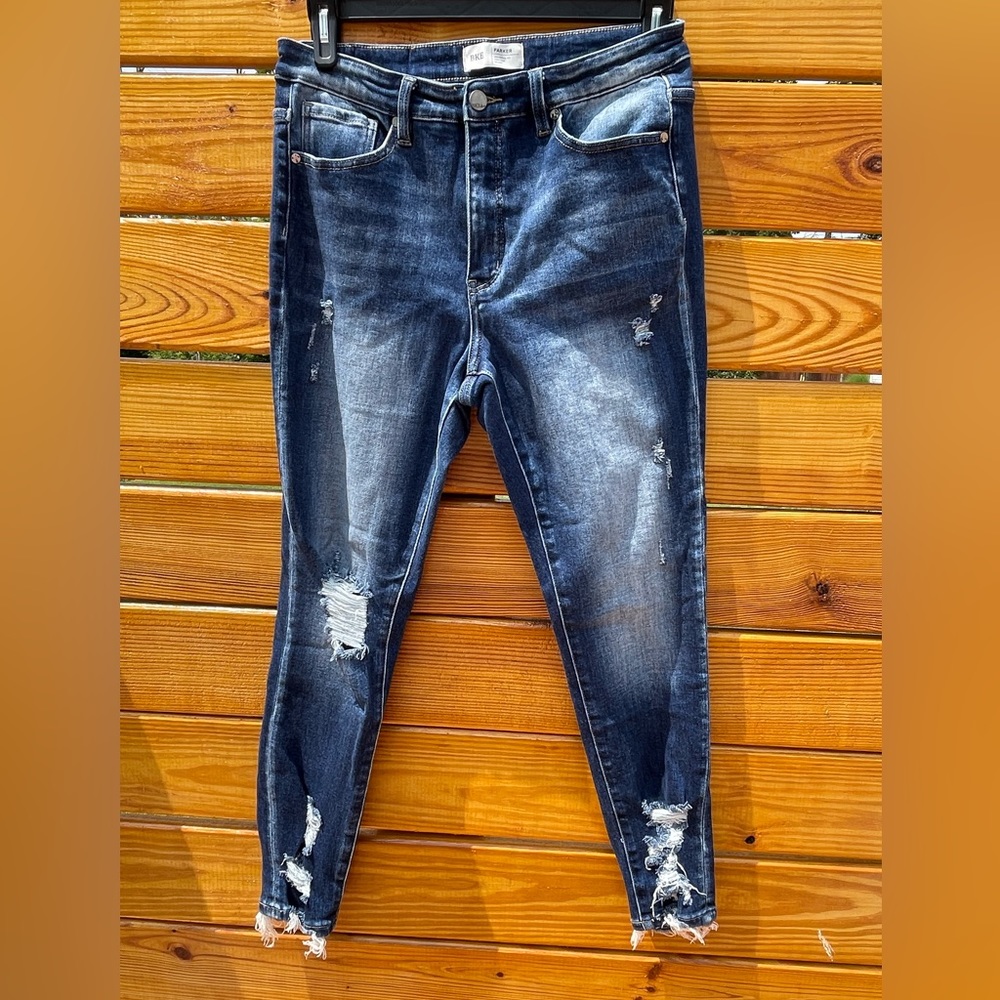 Parker Buckle Skinny Jeans